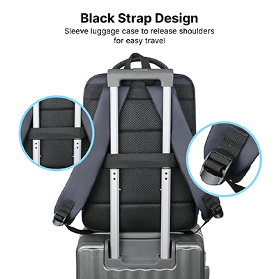 15.6" DOLLY Laptop Backpack with External USB Port 04